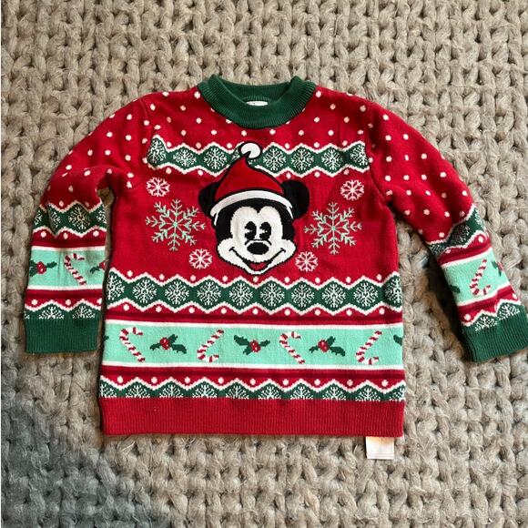 Mickey Mouse Other - Mickey mouse Christmas sweater size 3t